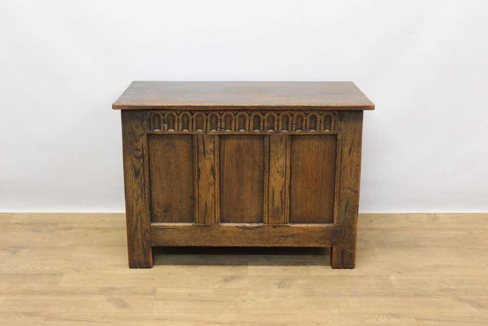 17th century style oak coffer