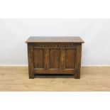 17th century style oak coffer