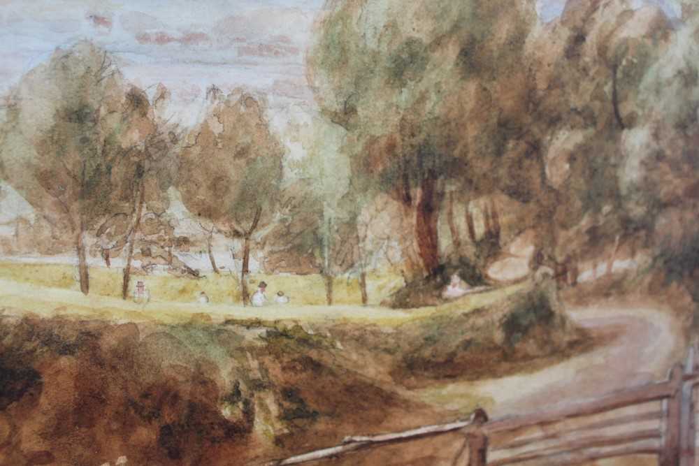 Thomas Churchyard watercolour (after Constable) Fen Lane - Bild 7 aus 14