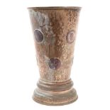 Georgian silvered copper gambling cup