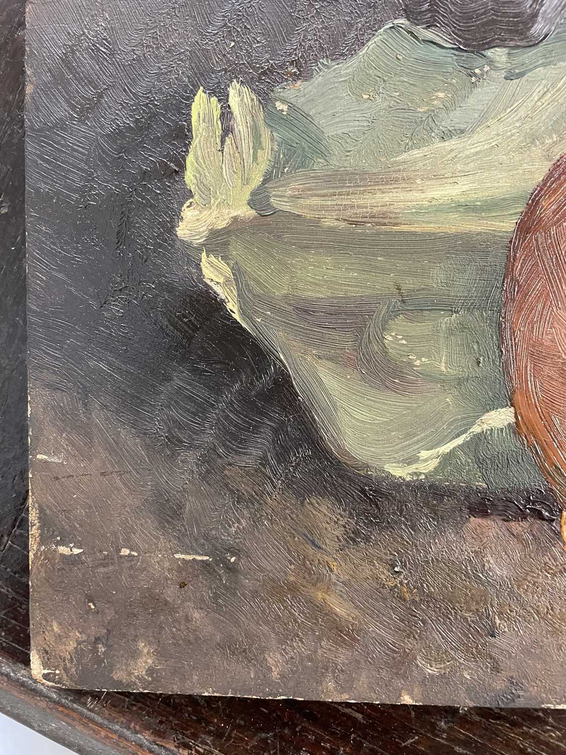 Bernard Meninsky (1891-1950) oil on canvas still life study- onions and leeks - Bild 15 aus 17