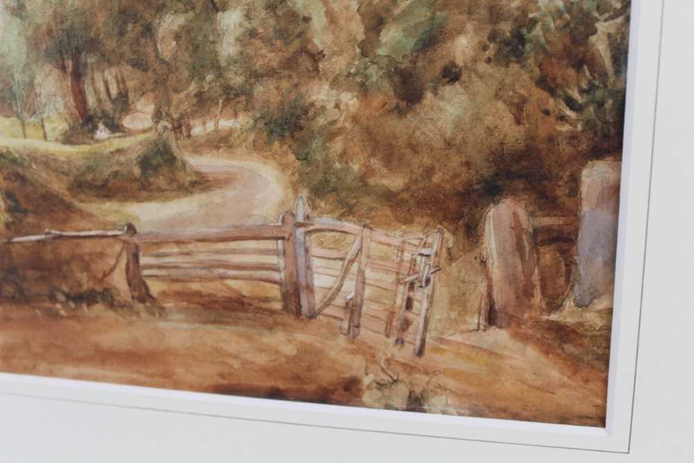 Thomas Churchyard watercolour (after Constable) Fen Lane - Bild 3 aus 14