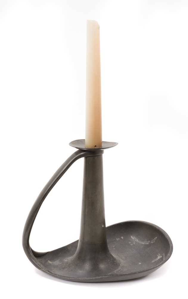 Art Nouveau Tudric pewter chamber candlestick - Bild 2 aus 2