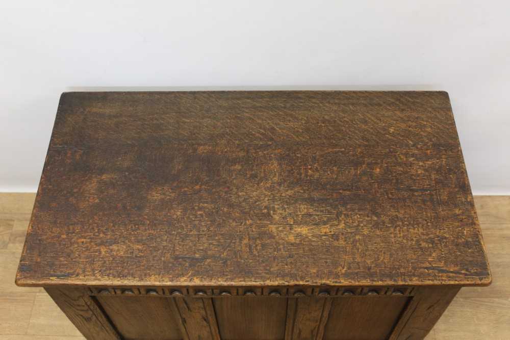 17th century style oak coffer - Bild 4 aus 8