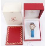 Must de Cartier wristwatch boxed with papers