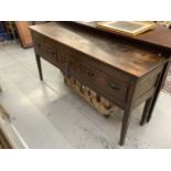 18th century elm dresser base