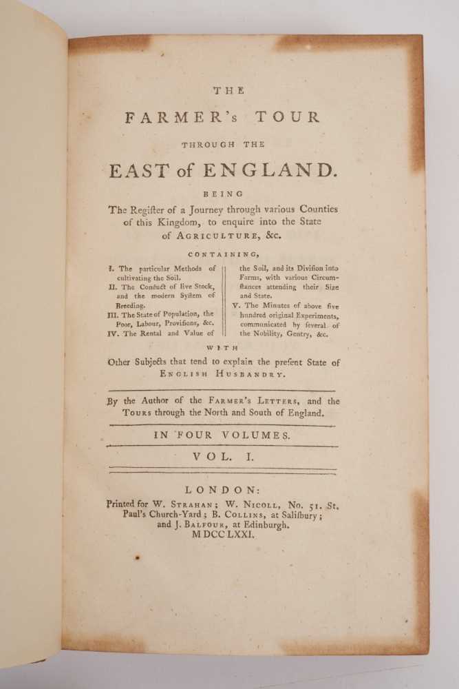 Arthur Young - The Farmer’s Tour through the East of England - Image 3 of 7