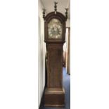 George III 8-day long case clock by Thomas Page of Norwich in oak case