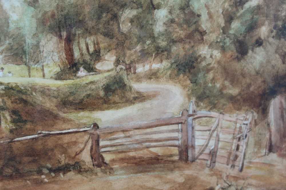 Thomas Churchyard watercolour (after Constable) Fen Lane - Bild 8 aus 14