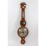 Regency banjo barometer by R Bone, Fakenham.