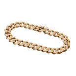 Heavy Italian 18ct yellow gold bracelet