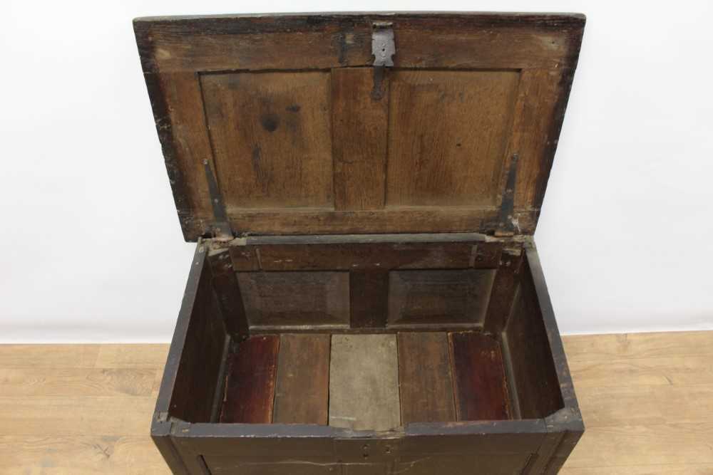 Early 18th century small oak coffer - Bild 6 aus 7