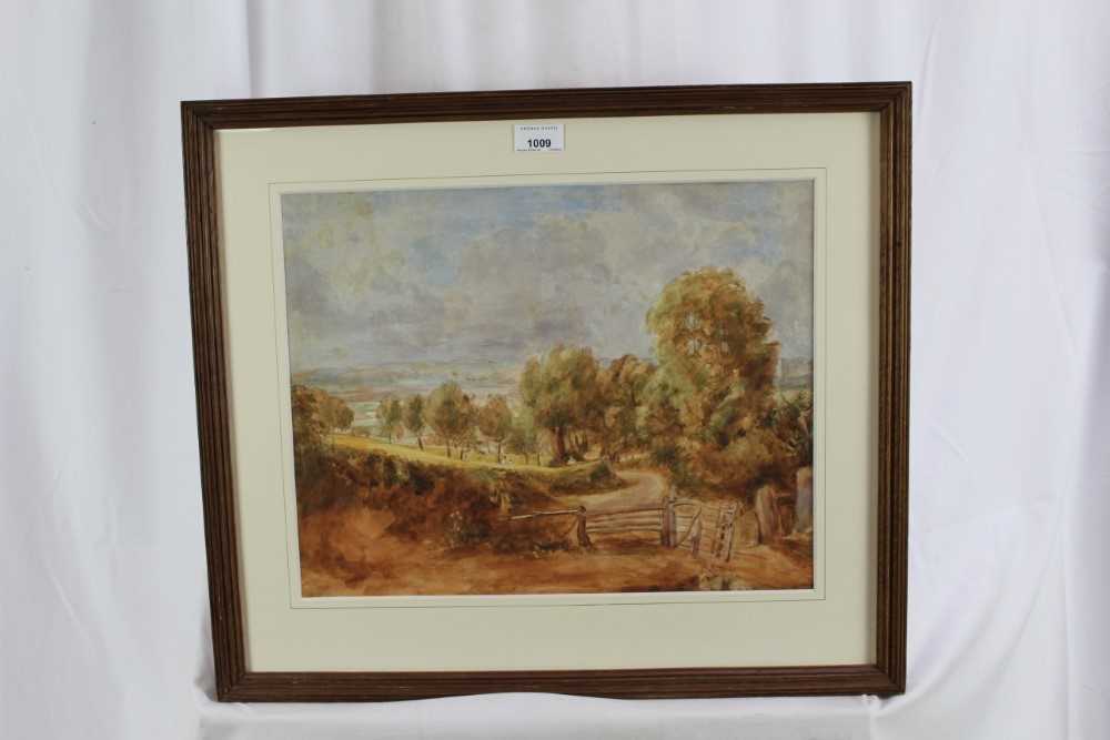 Thomas Churchyard watercolour (after Constable) Fen Lane - Bild 2 aus 14