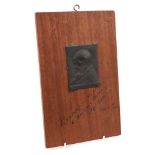 Naum Lvovic Aronson (1872-1943) relief bronze plaque of Tolstoy, signed by the artist.
