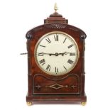 Regency mahogany bracket clock