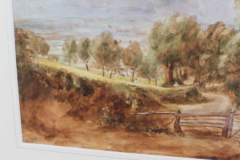 Thomas Churchyard watercolour (after Constable) Fen Lane - Bild 6 aus 14