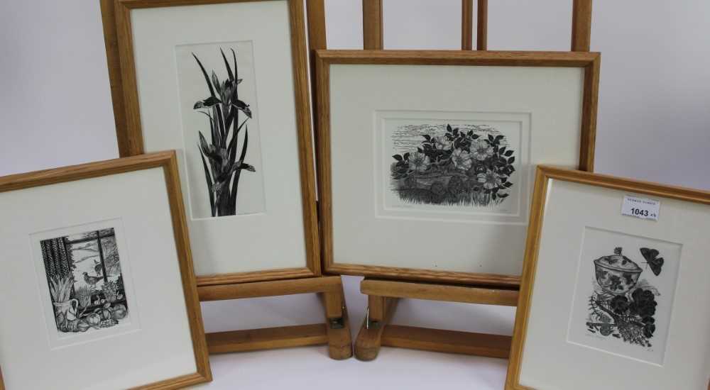 Yvonne Skargon (b.1931) three signed limited edition woodcuts and one unsigned