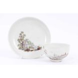 Zurich porcelain teabowl and saucer
