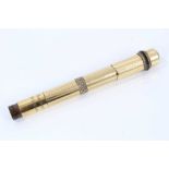 Vintage Waterman's fountain pen in 18ct rolled gold case with engine turned decoration and presentat