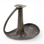 Art Nouveau Tudric pewter chamber candlestick