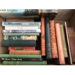 Two boxes of Essex Review periodicals and other East Anglian related books