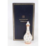 A Halcyon Days Chelsea style porcelain scent bottle and stopper, in box
