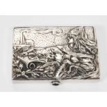 Imperial Russian silver Samodorok cigarette case