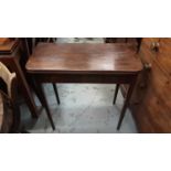 Antique mahogany tea table