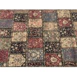 Rug with floral decoration, 216cm x 159.5cm