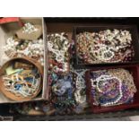 Large quantity of bead necklaces