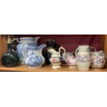 Collection of 19th century jugs