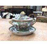 Chinese Famille Rose tureen and stand