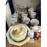 Royal Doulton fruit bowl and six dishes together with a Colclough teaset