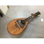 Old Mandolin with paper label to interior