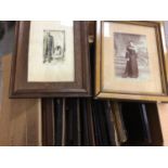 Two boxes of Victorian and later photographs