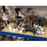 China and sundry items, including Doulton, Coalport and Wedgwood figures, together with a collection