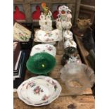 Group of 19th century Crown Derby floral painted dinner wares, including a pair of tureens, together