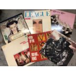 Three boxes of LP records