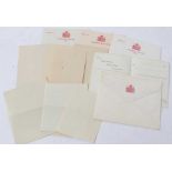 H.M.Queen Elizabeth The Queen Mother, collection of 11 handwritten notes