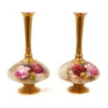 Pair Worcester vases