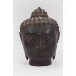 Tibetan bronze Buddha head