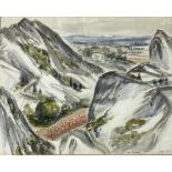 Joseph Robinson (1910-1986) watercolour, Provençal Landscape, signed and inscribed, 32cm x 42cm, in