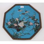 Large Japanese cloisonne dish