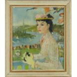 French School, mid 20th century, oil on canvas - The Regatta, 60cm x 50cm, framed