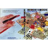 Damien Hirst (b.1965) signed book cover - 'Boogie-Woogie', 21cm x 32cm, in glazed frame