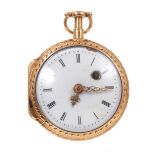 19th century French gold pocket watch