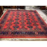 Antique Turkish carpet, approximately 415 x 370cm