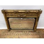 George IV gilt overmantel mirror