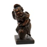 Chinese carved wood figure