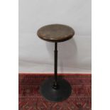 Vintage elm seated machinists stool